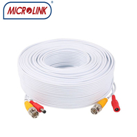 Cable de cámara cctv siamese coaxial rg58/rg59/rg6 con cable de puente coaxial dc para sistema de cámara HIKVISION