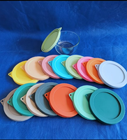 Couvercle alimentaire réutilisable en silicone pour yaourt, couvercle de récipient frais flexible 95mm ou personnalisation