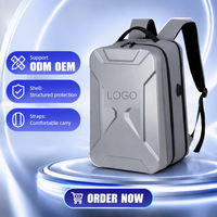 Fournisseur ODM OEM, vente en gros, sacs à dos pour ordinateur portable à coque rigide avec logo personnalisé, poche de séparation pour articles secs et humides, sac de jeu 17 pouces avec port USB