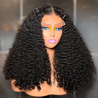 Perruques Courtes Bob Frisées Kinky Pas Chères en Cheveux Humains, Perruques Frontales en Dentelle HD pour Femmes, Cheveux Vietnamiens, Perruques Complètes en Dentelle HD Sans Colle