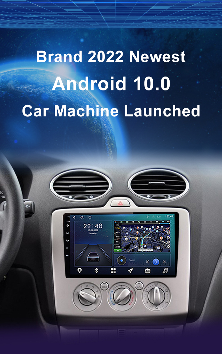 9 Inch Android Car Player For Ford Focus Exi AT 2004 2005 2006 2007 2008 2009 2010 2011 GPS Navigation Radio multimedia