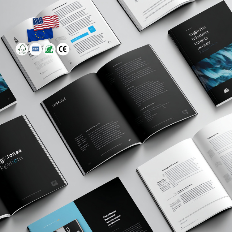 High Quality Custom Print Graphic Design Magazine Catalog Color Book Printing Services