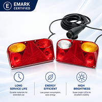 Kit de feux arrière pour remorque à 13 broches, norme Emark, longue durée de vie, multifonction, haute luminosité, pour utilisation sur camions et remorques
