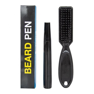 Outil professionnel de modelage et de coiffage de la <span class=keywords><strong>barbe</strong></span>, brosse à <span class=keywords><strong>barbe</strong></span> pour homme imperméable et durable, kit de toilettage, stylo de remplissage de <span class=keywords><strong>barbe</strong></span> noir et brun - Product Image 1