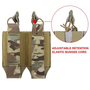 กระเป๋าใส่แม็กกาซีนแบบคู่ ทำจากไนลอน 500D ขนาด 15x13.5 ซม. ระบบ Fast Molle สำหรับอุปกรณ์ป้องกันตัว - Product Image 6