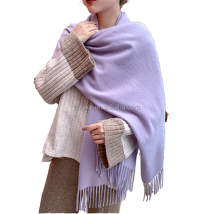 高級ソフトパシュミナスカーフ女性用大サイズ冬暖かい快適なアクリルカシミアショール動物結婚式のクリスマス - Product Image 4