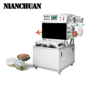 Mei Cai Tazón desechable <span class=keywords><strong>de</strong></span> grado comercial Carne <span class=keywords><strong>Cerdo</strong></span> Máquina <span class=keywords><strong>de</strong></span> envasado al vacío Ocho Treasure Rice Tazón al vapor Sellado con hebilla - Product Image 1