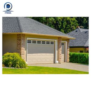 Porte de <span class=keywords><strong>garage</strong></span> sectionnelle électrique Prima à télécommande, en acier à panneaux surélevés, blanche, pour maison, appartement, parking - Product Image 4