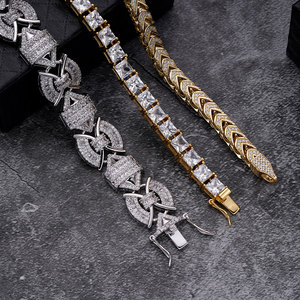Mayorista de Joyería Hiphop, Cadena Franco de 6mm para Hombre, Totalmente Engastada con Moissanita, Estilo Rapero, Nueva Llegada, Plata S925 - Product Image 4