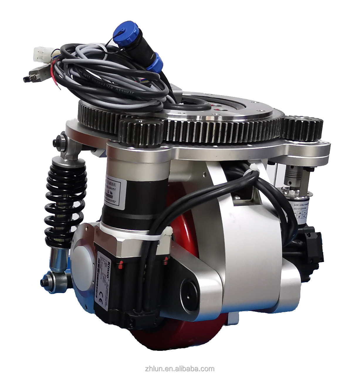 B27 Shock Absorbing AGV Drive Wheel For Servo Motor In Robot And Forklift