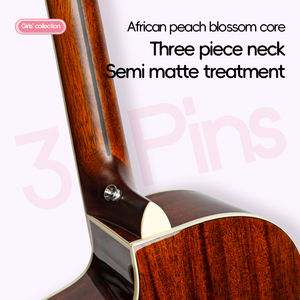 OEM Bullfighter DS-LiMao プロフェッショナルアコースティックギター、マホガニーボディ、メイプルバック/サイド、ライトイエローカラー - Product Image 5