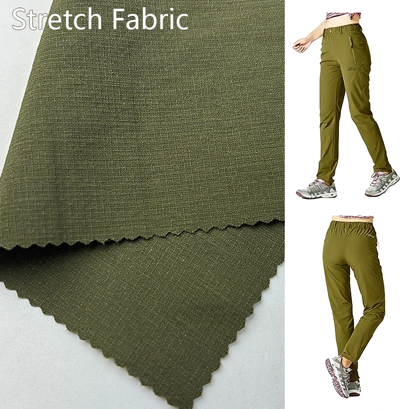 Wholesale Soft Fabric Ripstop Nylon Elastane Fabric Free Sample Nylon Spandex 4 Way Stretch Fabric for Pants
