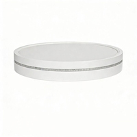 Plafonnier LED moderne en plastique, indice de protection IP54, résistant aux intempéries, haute puissance, culot E27, économe en énergie, spectre complet, garantie 2 ans, pour la maison et le bureau