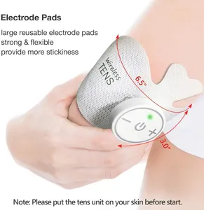 ワイヤレスTENS鎮痛療法、電気パルスデバイス、腰用ポータブル電気パルスインパルスミニマッサージャーマシン