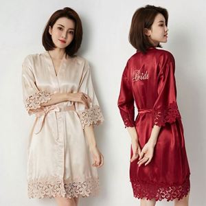 Summer <strong>Dresses</strong> Custom Made 100% Silk Satin Sleepwear - Product Image 1