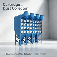 Collecteur de poussière horizontal industriel à cartouches, extracteur de fumée et de poussière de soudage pour atelier, nettoyage des fumées de meulage