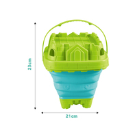 Kit de construction de château de sable pliable pour enfants avec moules et pelles Jouets de plage d'été pour le jeu d'eau de bac à sable en plein air