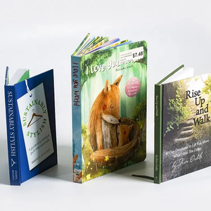 Bán buôn tùy chỉnh dập nổi A5/A4 tài liệu quảng cáo Sách bìa cứng in ấn Cuốn sách với lá vàng bù đắp hoàn hảo ràng buộc Made Fancy giấy - Product Image 3