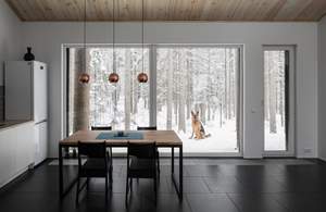 Maison en bois préfabriquée modulaire rectangulaire <span class=keywords><strong>Grenier</strong></span> panoramique du <span class=keywords><strong>sol</strong></span> au plafond Fenêtres Design moderne <span class=keywords><strong>Isolation</strong></span> en <span class=keywords><strong>polyuréthane</strong></span> - Product Image 3