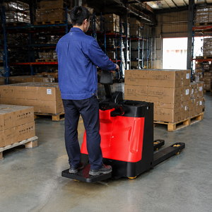 Transpalette Électrique Hydraulique Autoporté 2000 kg avec Batterie au Lithium pour Transport <span class=keywords><strong>de</strong></span> Marchandises en Entrepôt - Product Image 2
