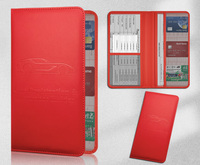 Étui en cuir PU pour permis de conduire américain, élégant, minimaliste, durable, multifonctionnel, porte-documents pour immatriculation et assurance automobile, long