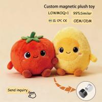 Boneka Magnet Lucu Warna Oranye Wortel Hijau Kubis, Hadiah Pasangan Sayuran