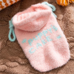 Maglione per Cani con Cappuccio Abbigliamento Invernale Caldo per Gatti di Piccola e Media Taglia, Morbido Maglioncino in Peluche per Cuccioli Teddy, Costume Natalizio - Product Image 6