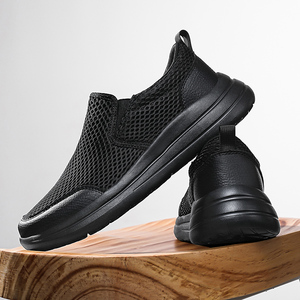 Zapatos Deportivos de Moda para Hombre, Talla Grande, Parte Superior de Malla Transpirable, Suela Ligera de EVA, con Cordones, Suaves para Correr, Caminar en Primavera y Verano - Product Image 2