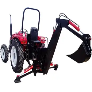 Fabrika satış kaliteli küçük bahçe traktörü yükleyici kazıcı, traktör uygulamak için 3 nokta kazıcı yükleyici eki satış
