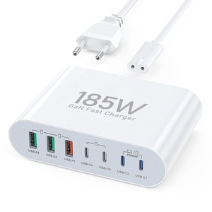 HNT 185Watt Very Fast <strong>Charger</strong> Block GaN <strong>7</strong> <strong>Port</strong> PD USB C QC USB a Wall <strong>Charger</strong> Type C Charging Station <strong>for</strong> <strong>iPhone</strong> 17 16 15 14 Pro - Product Image 2