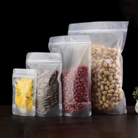 Sachets Doypack en PE de qualité alimentaire, recyclables, transparents, personnalisables avec logo, fermeture éclair, vente en gros