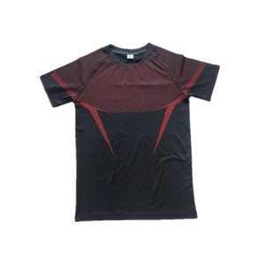 T-shirt Elasticizzata da <span class=keywords><strong>Uomo</strong></span> Stile Americano <span class=keywords><strong>Trendy</strong></span> per Sport, Fitness, Corsa e Jogging, <span class=keywords><strong>Abbigliamento</strong></span> Aderente da Allenamento - Product Image 3