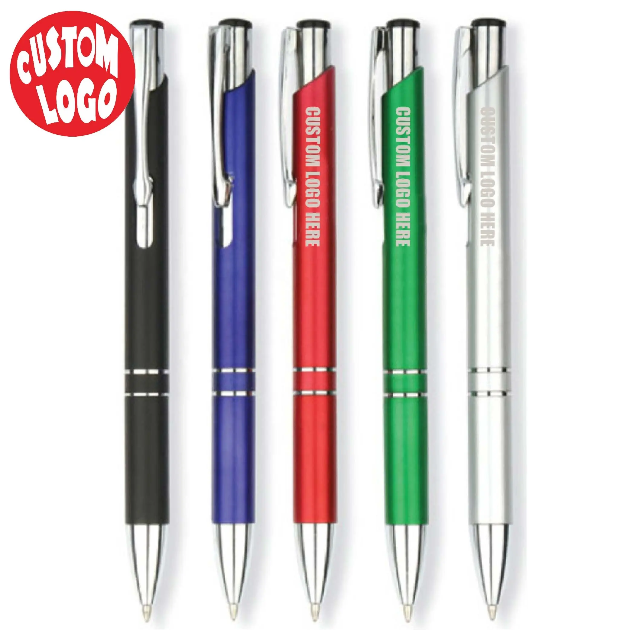 Stylo à bille en métal personnalisé en plastique, cadeau personnalisé avec votre Logo, stylo personnalisé en vrac promotionnel