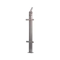 Balustrade en verre de style moderne pour la maison Poteaux en acier inoxydable pour jardin Sous-sol Balcon Piscine Appartements Garde-corps en verre