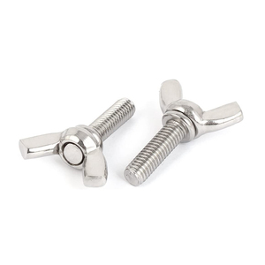 Vis à oreilles en acier inoxydable standard DIN, fabrication directe d'usine, finition brute en carbone, vis papillon, vis <span class=keywords><strong>Molly</strong></span>, tailles de <span class=keywords><strong>M3</strong></span> à M8 - Product Image 6