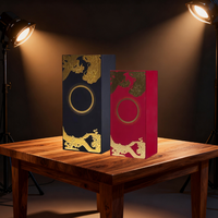 Boîte à vin en carton de luxe personnalisée fabriquée en usine et marquage à chaud pour la production en volume, emballage artisanal