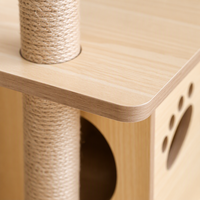 Arbre à chat en MDF avec hamac confortable pour chats d'intérieur