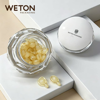 Bocaux en plastique PS+ABS pour emballages de sérum de soin de la peau en capsules