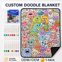 Nouveautés : Couverture personnalisable pour enfants à peindre soi-même, image personnalisée, tapisserie DIY, activité artistique, jeu de liaison familiale, cadeau
