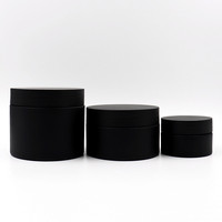 Pot en plastique PET personnalisé en usine, 50 ml, 100 ml, 120 ml, 200 ml, 250 ml, pour crème corporelle, noir, transparent, mat, givré, pour cosmétiques