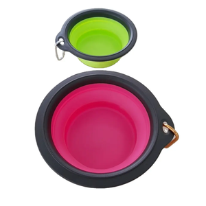 Mangkuk air anjing portabel, mangkuk perjalanan untuk bepergian berkemah berjalan dengan <span class=keywords><strong>2</strong></span> kunci - Product Image 3