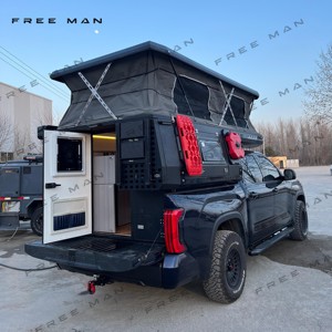 Camper amovible pour camion, type pop-up, en aluminium, à parois souples, compatible avec les bacs de camion Toyota Tundra de 5,5 pi, 6 pi et 6,5 pi - Product Image 3