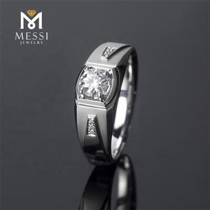 Messi Nero Dei Monili di vendite Venerdì <span class=keywords><strong>signori</strong></span> dei monili 14k oro moissanite eternity band mens <span class=keywords><strong>anelli</strong></span> - Product Image 4