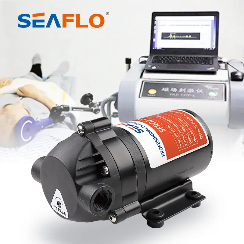 SEAFLO 24V CE 자동 세척 소독기 펌프 80 PSI 자체 프라이밍 다이어프램 펌프 의료 장비 용
