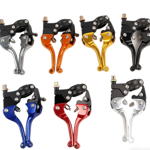 ชุดคันคลัทช์เบรคคลัทช์มอเตอร์ไซค์แบบพับได้สำหรับ <span class=keywords><strong>Kawasaki</strong></span> <span class=keywords><strong>klx</strong></span> 110 125 200 <span class=keywords><strong>150</strong></span> 140 250cc ดิน - Product Image 1