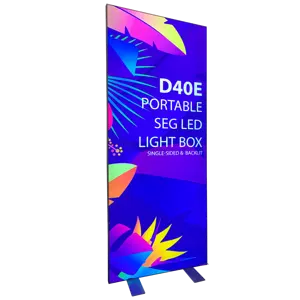 ADMAX double sided custom printing SEG LED backdrop frameless tension fabric LED light box for advertising and events