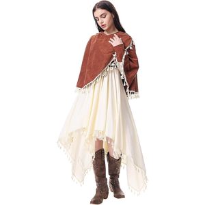 Stadget Renaissance Costume Women Medieval Asymmetrical Dress Cosplay Ren Faire Warrior Witcher Outfit - Product Image 5