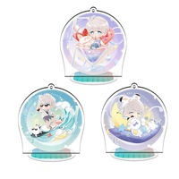 8CM Anime Figure Acrylique Standee Q Version Amour et Espace Profond Sylus Xavier Zayne Rafayel Anime Acrylique Stand Plaque Modèle