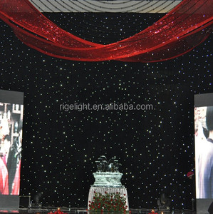 Full color Starry Sky Cloth Drape Background Stage Disco DJ Wedding RGB Star Led Light Curtain con DMX per la decorazione dello sfondo - Product Image 6