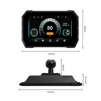 Enregistreur de conduite pour moto de 5 pouces avec Carplay, navigation GPS WiFi, surveillance de la pression des pneus M2